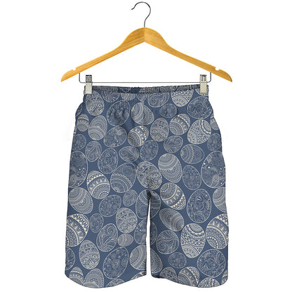 Bohemian Easter Eggs Pattern Print Men's Shorts