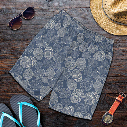 Bohemian Easter Eggs Pattern Print Men's Shorts