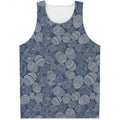 Bohemian Easter Eggs Pattern Print Men's Tank Top