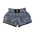 Bohemian Easter Eggs Pattern Print Muay Thai Boxing Shorts