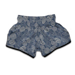 Bohemian Easter Eggs Pattern Print Muay Thai Boxing Shorts