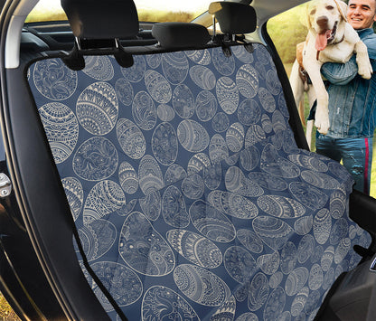 Bohemian Easter Eggs Pattern Print Pet Car Back Seat Cover