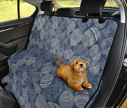 Bohemian Easter Eggs Pattern Print Pet Car Back Seat Cover