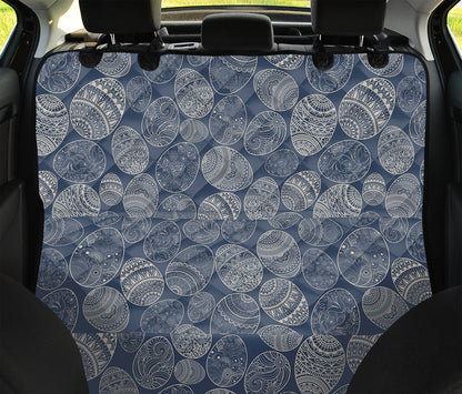 Bohemian Easter Eggs Pattern Print Pet Car Back Seat Cover