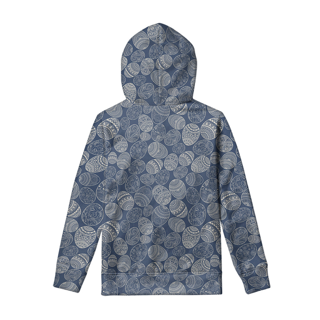 Bohemian Easter Eggs Pattern Print Pullover Hoodie