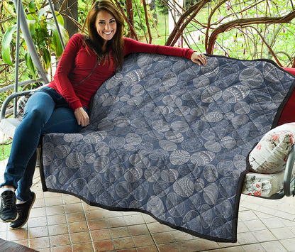 Bohemian Easter Eggs Pattern Print Quilt