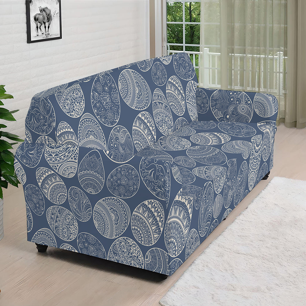 Bohemian Easter Eggs Pattern Print Sofa Cover