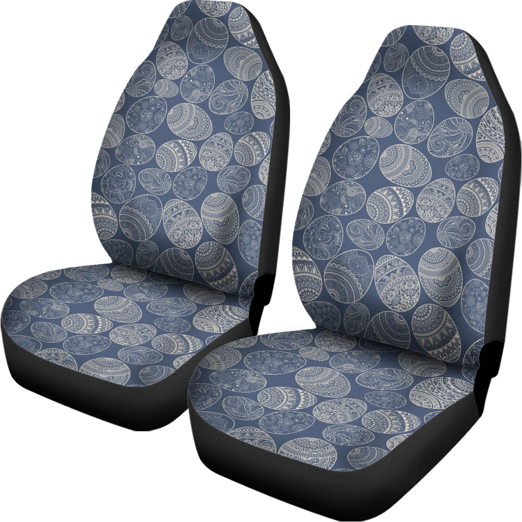 Bohemian Easter Eggs Pattern Print Universal Fit Car Seat Covers