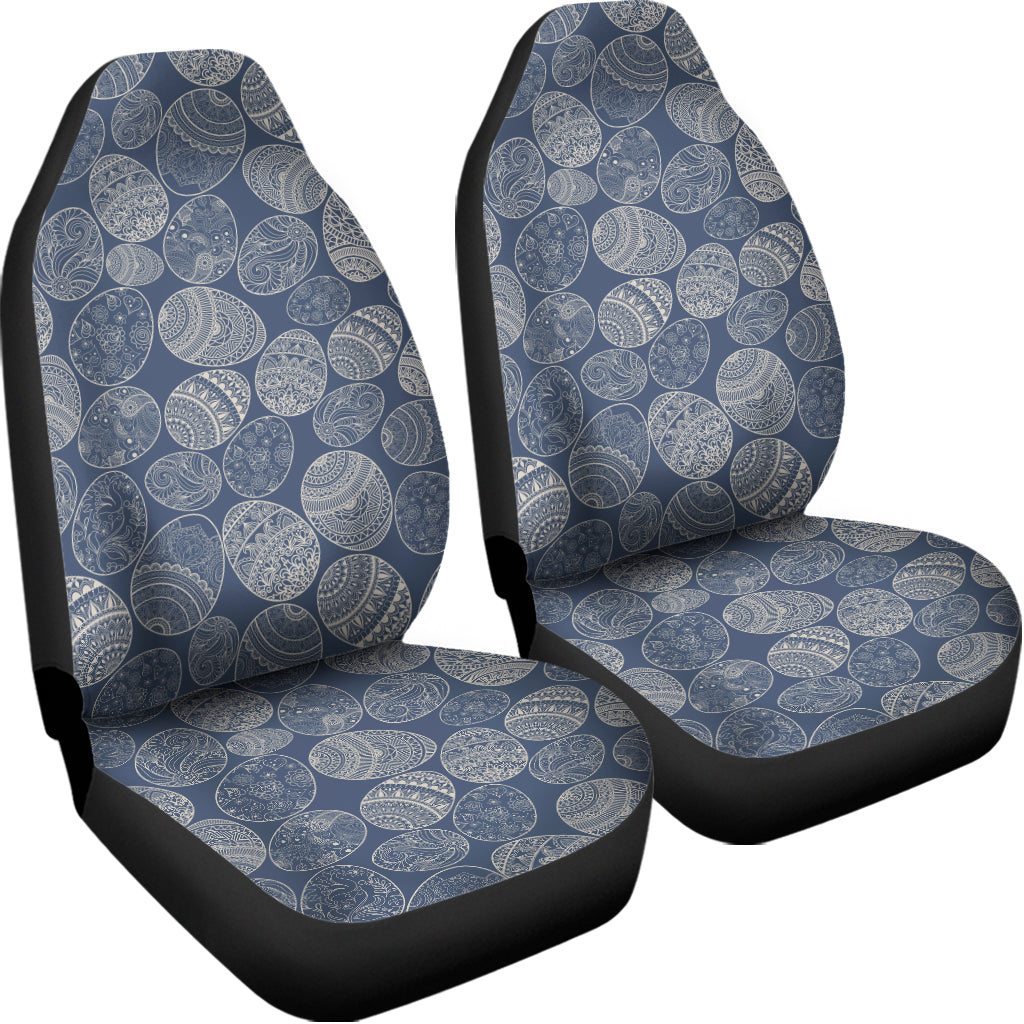 Bohemian Easter Eggs Pattern Print Universal Fit Car Seat Covers
