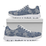 Bohemian Easter Eggs Pattern Print White Sneakers