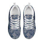 Bohemian Easter Eggs Pattern Print White Sneakers