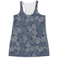 Bohemian Easter Eggs Pattern Print Women's Racerback Tank Top