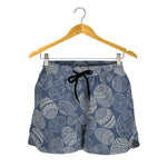 Bohemian Easter Eggs Pattern Print Women's Shorts