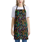 Bohemian Feather Pattern Print Apron