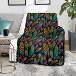 Bohemian Feather Pattern Print Blanket