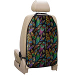 Bohemian Feather Pattern Print Car Seat Organizers