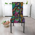 Bohemian Feather Pattern Print Dining Chair Slipcover