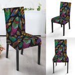 Bohemian Feather Pattern Print Dining Chair Slipcover