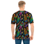 Bohemian Feather Pattern Print Men's T-Shirt