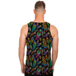 Bohemian Feather Pattern Print Men's Tank Top