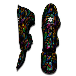 Bohemian Feather Pattern Print Muay Thai Shin Guard