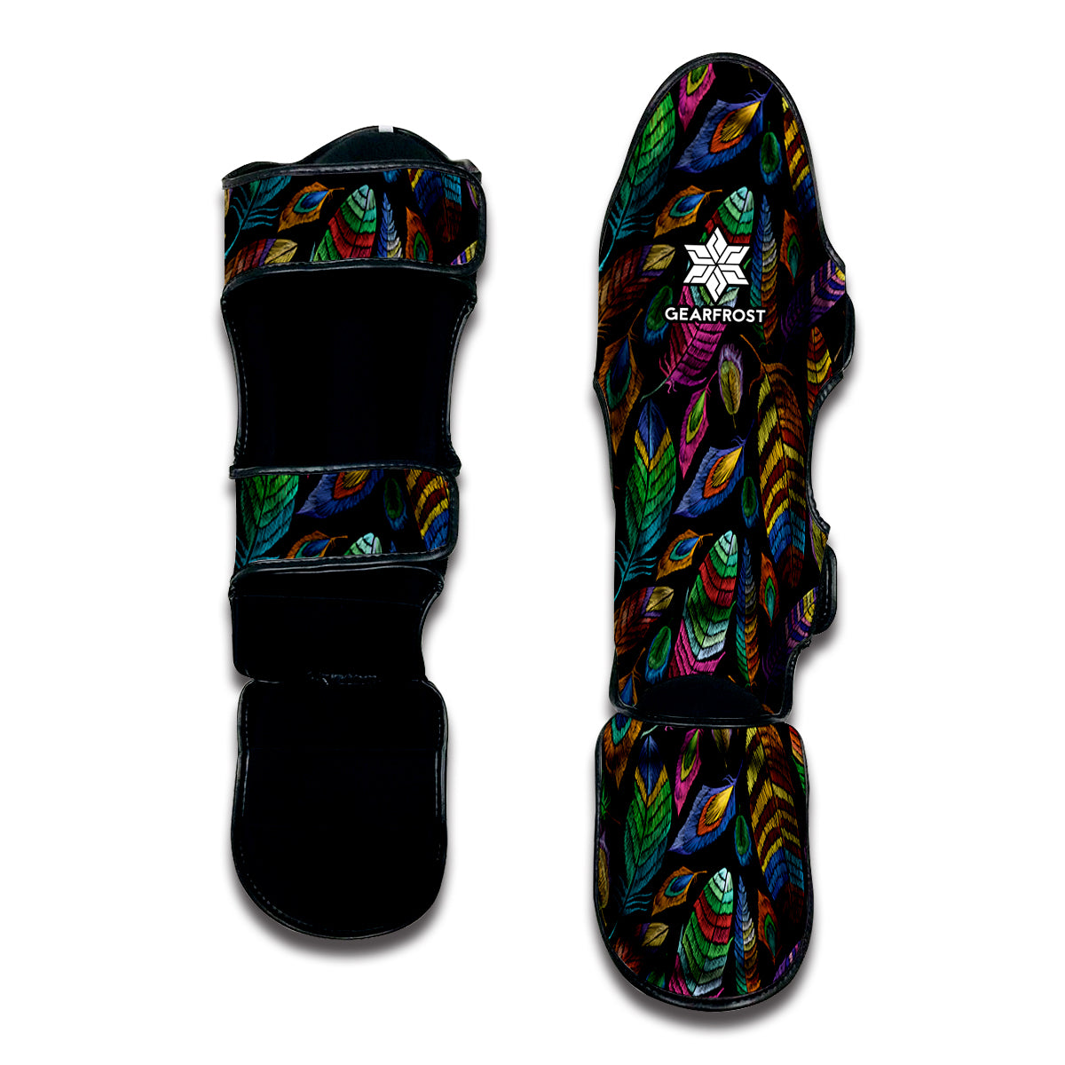 Bohemian Feather Pattern Print Muay Thai Shin Guard