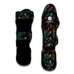 Bohemian Feather Pattern Print Muay Thai Shin Guard