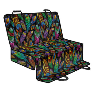 Bohemian Feather Pattern Print Pet Car Back Seat Cover