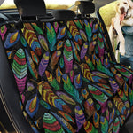 Bohemian Feather Pattern Print Pet Car Back Seat Cover