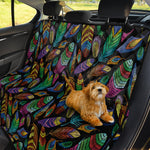 Bohemian Feather Pattern Print Pet Car Back Seat Cover