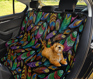 Bohemian Feather Pattern Print Pet Car Back Seat Cover