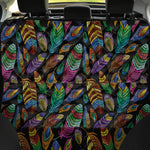 Bohemian Feather Pattern Print Pet Car Back Seat Cover