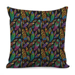 Bohemian Feather Pattern Print Pillow Cover