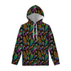 Bohemian Feather Pattern Print Pullover Hoodie