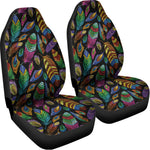 Bohemian Feather Pattern Print Universal Fit Car Seat Covers