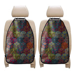 Bohemian Indian Box Pattern Print Car Seat Organizers