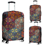Bohemian Indian Box Pattern Print Luggage Cover GearFrost