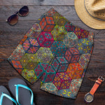 Bohemian Indian Box Pattern Print Men's Shorts