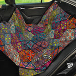 Bohemian Indian Box Pattern Print Pet Car Back Seat Cover