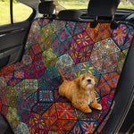 Bohemian Indian Box Pattern Print Pet Car Back Seat Cover