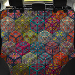 Bohemian Indian Box Pattern Print Pet Car Back Seat Cover