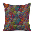 Bohemian Indian Box Pattern Print Pillow Cover