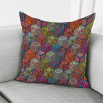 Bohemian Indian Box Pattern Print Pillow Cover