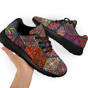 Bohemian Indian Box Pattern Print Sport Shoes GearFrost