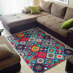 Bohemian Indian Mandala Patchwork Print Area Rug GearFrost