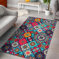 Bohemian Indian Mandala Patchwork Print Floor Mat