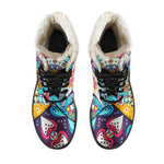 Bohemian Indian Mandala Patchwork Print Comfy Boots GearFrost