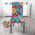 Bohemian Indian Mandala Patchwork Print Dining Chair Slipcover