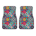 Bohemian Indian Mandala Patchwork Print Front Car Floor Mats