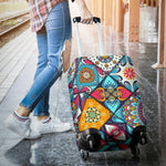 Bohemian Indian Mandala Patchwork Print Luggage Cover GearFrost